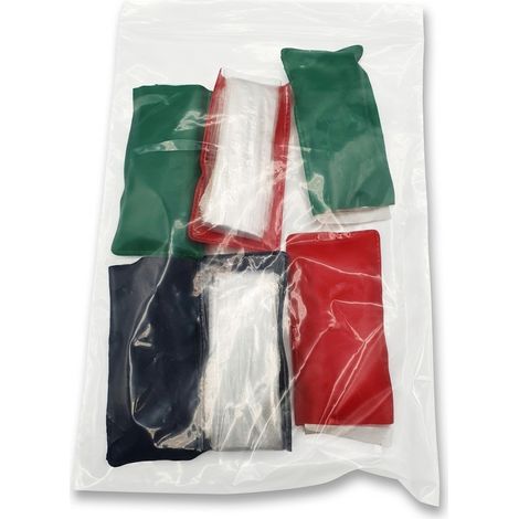Lot de 6 - Étuis de protection - Similicuir - Vert Rouge Blanc Noir - Protection couteaux outils - Voir photos pour détails