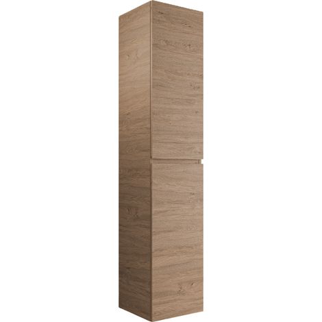 BERNSTEIN - Columna de baño Armario colgante 35x170x35cm (AnchoxAltoxProfundidad) Roble + 2 puertas batientes izquierda/derecha - AVA Roble miel oro (1/5)