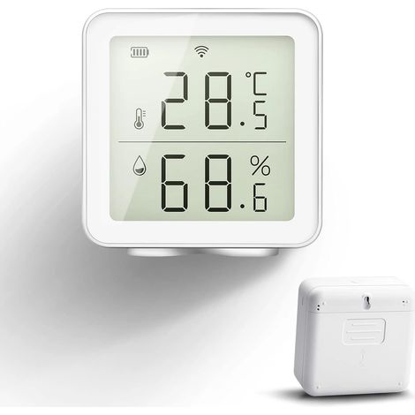 Thermomètre-hygromètre intelligent WiFi compatible avec capteur de température numérique, enregistreur de température et d'humidité avec données historiques. (1/5)