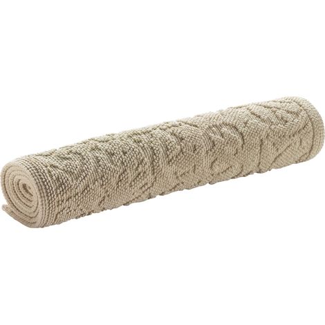 VIVARAISE - Tapis de bain Vivaraise Gilda en coton 100% - 54 x 110 cm (1/3)