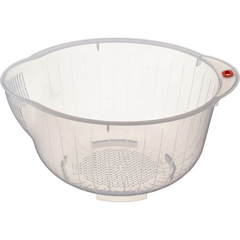 Égouttoir À Riz - Filtres Latéraux Et Fond - Plastique Alimentaire - Pour Lavage Et Égouttage Du Riz - 1 Pièce (1/5)