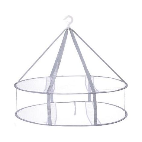 Foldable Hanging Mesh Drying Rack-2 Layers Bra Underwear Socks Multifunctional for Laundry and Dry Quickly Easy