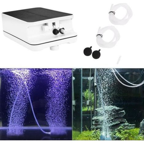 Oxygène étanche solaire de pompe à air d'aérateur de oxygénateur pour aquarium l'urgence de bassin extérieur de piscine (1/4)