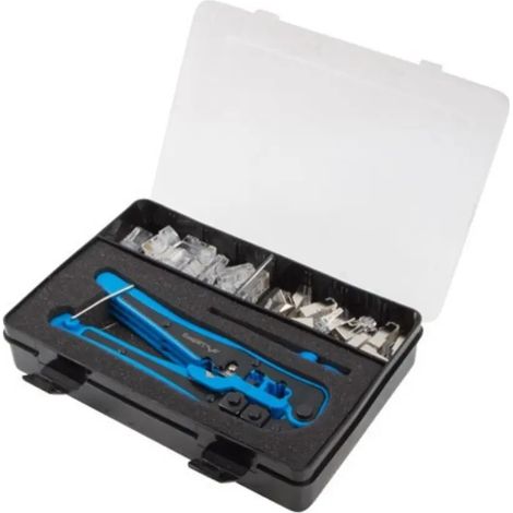 Werkzeugsatz Red Crimper, Abisolierer und Steckverbinder Rj45 Nt-0303