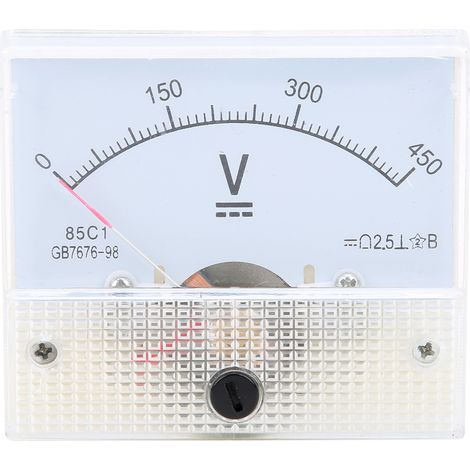 Voltmètre à aiguille CC 0‑450 V, instrument de mesure de circuit, précision ±2,5 % (1/5)