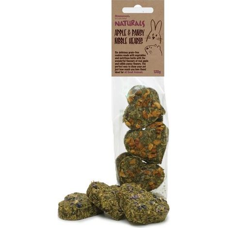 Rosewood  Apple & Pansy Nibble Hearts 6pc - PK 8 - 265606
