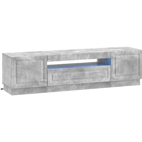 LED TV Cabinet Concrete Grey Engineered Wood vidaXL (1/5)