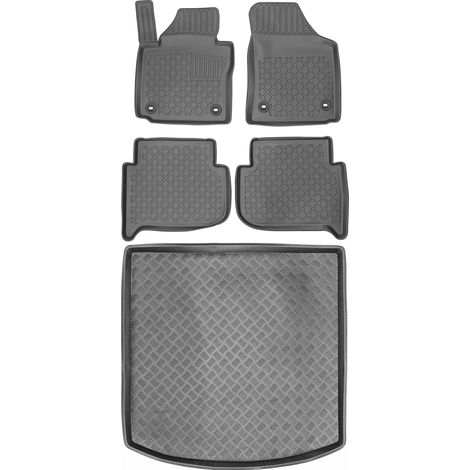 Set di tappetini per auto e tappetino per bagagliaio per Volkswagen Touran I Minivan dal 2003 al 2010 (1/5)