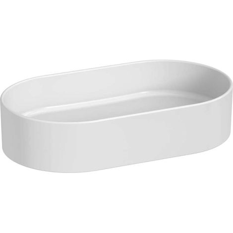 Jika Astra - Aufsatzwaschbecken, 53x31 cm, ohne Überlauf, ohne Hahnloch, weiß H8183660001121 (1/4)