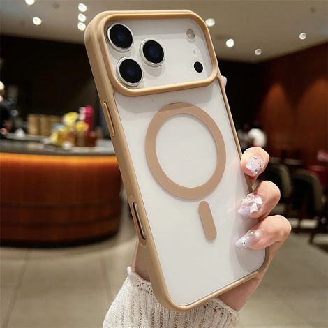(Jaune, iPhone 15 Pro) Coque de téléphone ultra-mince, douce pour la peau et résistante aux chocs, compatible avec la recharge sans fil magnétique.