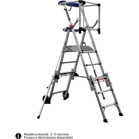 DUARIB GROUP - Plate-forme de Chantier Télescopique en Aluminium Tandem XT - Hauteur de plancher 1,55-2,30m (1/3)