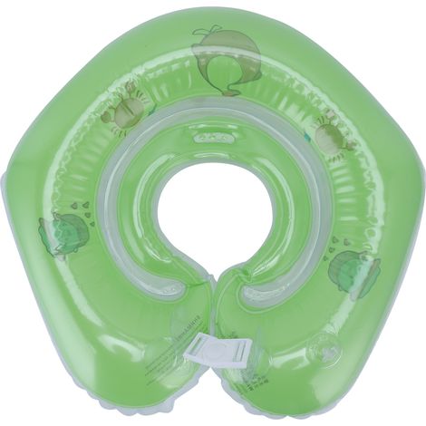 Bouée gonflable pour bébé de 0 à 18 mois, col flottant, couleur verte piscine. (1/5)