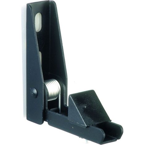 Arrêt automatique de volet battant aluminium noir pour épaisseur 40 à 58 mm - TORBEL INDUSTRIE