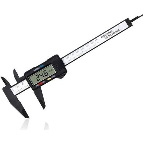 Pied a Coulisse Digital,Pied à Coulisse Numérique Classique de 150 mm / 6 Pouces Avec Grand Écran LCD pour es Mesures Externes, Internes, Profondeur et Pas Outil de Mesure Électronique (1/5)