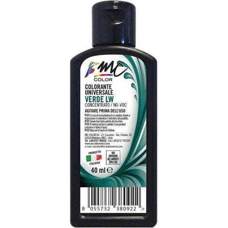 Colorante universale concentrato - 40 ml / Verde LW
