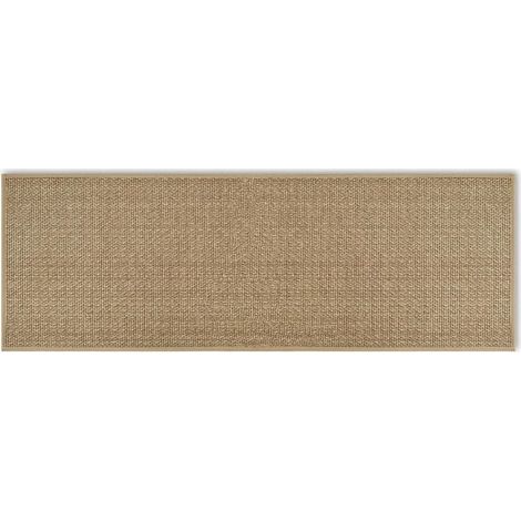 Tapis Cuisine Devant Evier - Caoutchouc Antidérapant - Jute Lin - 44 x 120 cm - Lavable Machine (1/5)