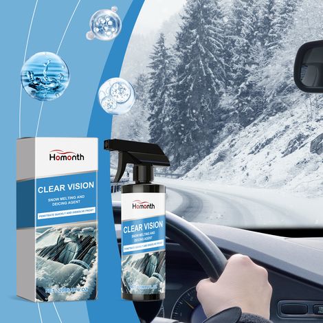 Car de-icing and snow removal spray for cleaning snow and ice buildup on car windows - 120ml (1/5)