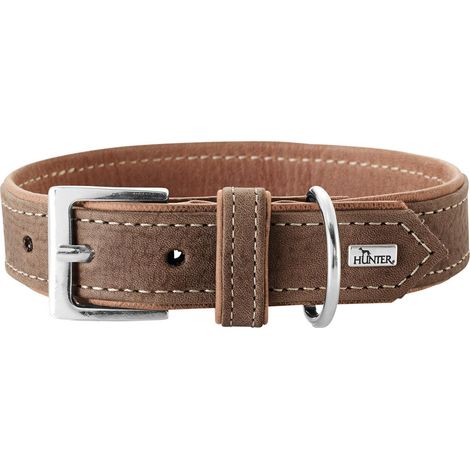 Halsband Porto, 35 tabak/cognac, Leder