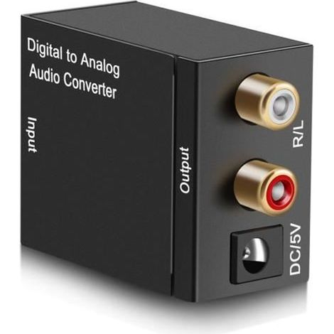 Convertisseur Numérique vers Analogique Audio Adaptateur Coaxial Toslink Audio vers RCA L / R Audio 3.5mm