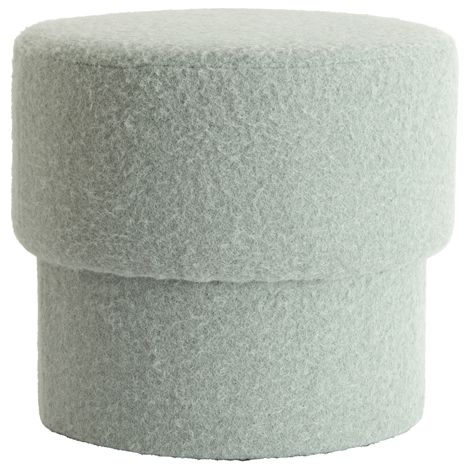 Puf azul de tela acogedor Light & Living Muno (1/4)