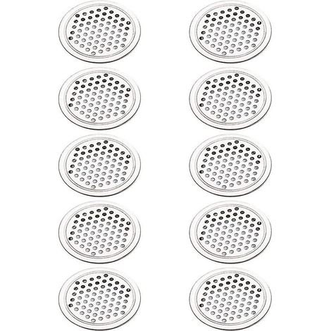 CREA 20 Pieces Round Stainless Steel Air Vent Grille Ventilation Grill Cover Circle (1/4)