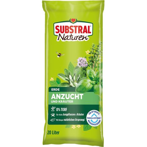 SUBSTRAL® Naturen® Anzucht- und Kräutererde torffrei - 20 Liter (1/2)