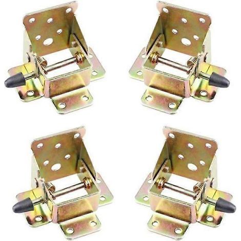 Pieds de table pliants (4 pièces), cadre de support pliable, charnières autobloquantes, quincaillerie pour charnières de table pliantes d'établi, pieds (1/5)