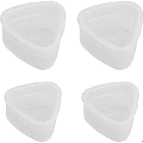 Sushi-Form, 4er-Set dreieckige Onigiri-Formen, Kawaii-Onigiri-Form, antihaftbeschichtete Reisbällchenform für Mahlzeiten (1/4)