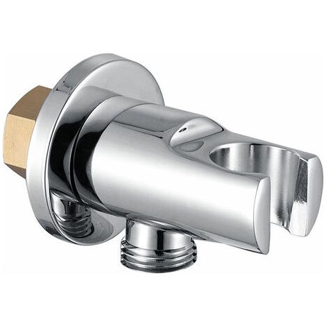 Support de pommeau de douche pour douchette, support de bras de douche réglable avec rotule en laiton, raccord pour pommeau de douche (1/5)