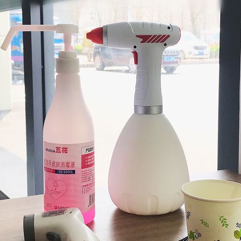Arrosoir électrique 1L blanc, pulvérisateur automatique pour jardinage domestique, batterie lithium intégrée rechargeable, vaporisateur désinfectant portatif, arrosage pratique des plantes (1/5)