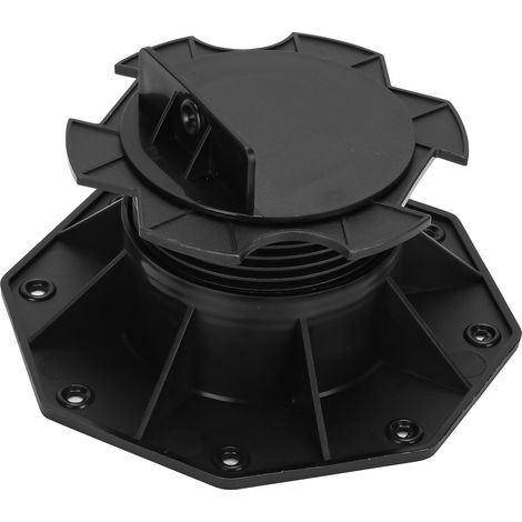 Wolketon Soporte universal ajustable en altura para tablones de terraza. WPC. BPC. baldosas. bases de terraza 60-140 mm 10 piezas