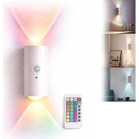 (Whitex1) Veilleuse LED Magnétique Rechargeable avec Détecteur de Mouvement, Applique Murale RGB à Capteur, Lumière d’Escalier Intelligente pour Chambre, Couloir et Nuit [Classe énergétique A] (1/5)