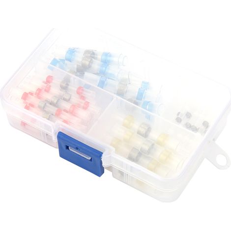 Kit de 50 cosses à souder professionnelles résistantes à l'eau avec gaine thermorétractable