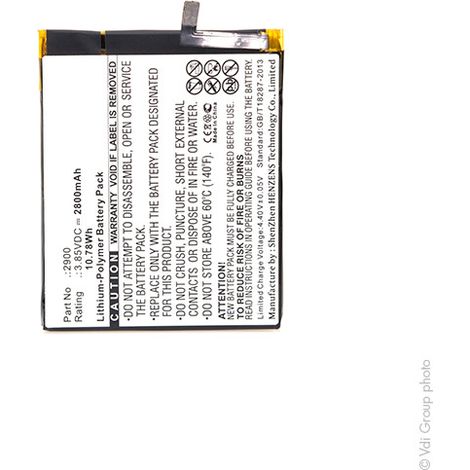 NX - Batterie téléphone, smartphone, GSM pour BQ 3.85V 2800mAh - 2900 (1/4)