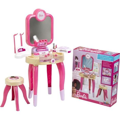 Jouet de beauté - KLEIN - Centre de beauté Barbie Happy Vibes - Complet avec de nombreux accessoires et lumiere. (1/5)