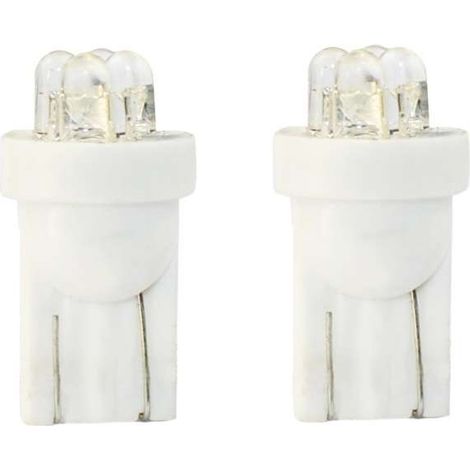 2x ampoule LED blanc 12V T10 W2,1x9,5D 0,96W 4x flux 3mm voiture remorque moto camion