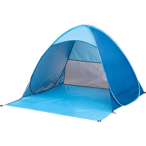 Tente de Plage Pop Up, Protection Solaire UV UPF 50+, Abri de Plage, Protection Contre Vent Auto-déployante (1/5)
