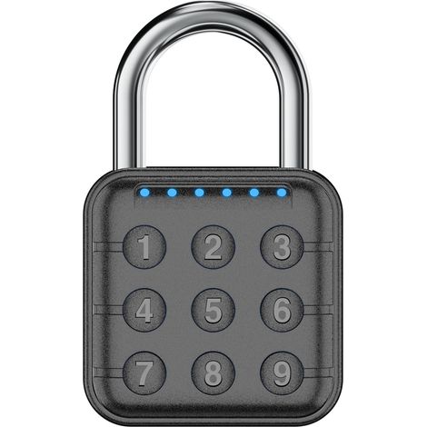 Cadenas à Code 6 Chiffres, Cadenas Extérieur Etanche Ip67, Cadenas Electronique de Gym Digitale, Cadenas Casier Code, pour Casier D'école, Gymnase, Cour, Garage, Porte D'entrepôt