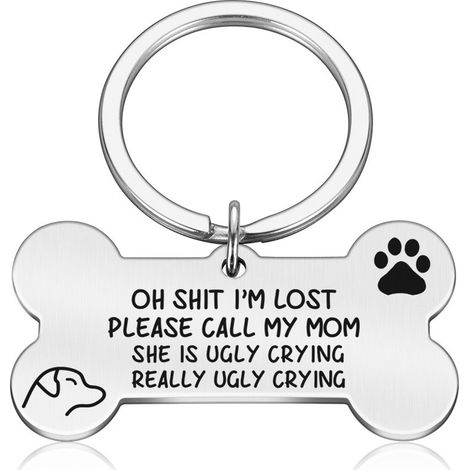 Médaille Pour Chien - Acier Inoxydable Gravé Personnalisé - Collier Chat Et Chien - Or Rose Noir Argent - 1 Pièce (1/5)