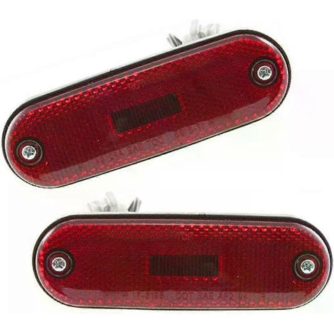 TO2860109 8175042010 Paire de réflecteurs de pare-chocs arrière, feux de position latéraux, clignotants d'angle, feux de stationnement 8176042010 Compatible avec Toyota RAV4
