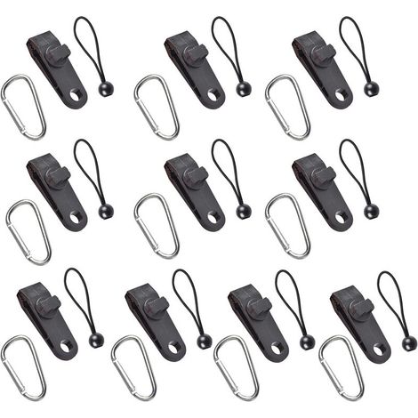 10pcs Attache Bache,Tarp Clips, Tente Pince, Tendeur Elastique, Tendeur Bache Parfait pour Tendre une Bache, Tentes, Auvents, Bannières (1/3)