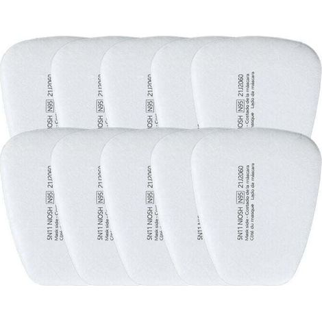 5N11CN filtre coton KN95 masque anti-poussière filtre de remplacement filtre en coton particules filtre trapézoïdal général 10 pièces (1/4)