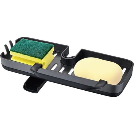 Organisateur de robinet suspendu Générique – Boîte de rangement pour évier, idéale pour ranger éponges, savons, brosses et (1/5)