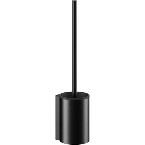 Keuco Plan - Scopino WC a parete con supporto, nero opaco 14972370200 (1/5)