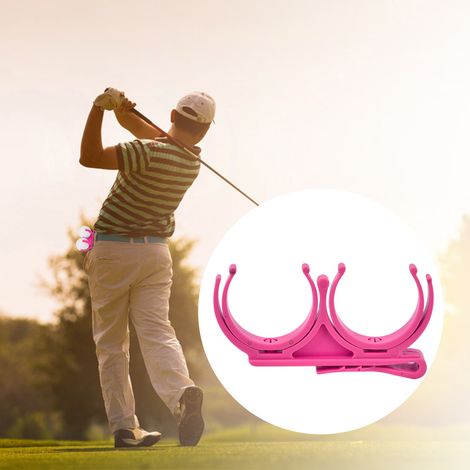 Professioneller Golfballhalter mit Clip, Organizer, Golfer-Zubehör (pink) (1/5)