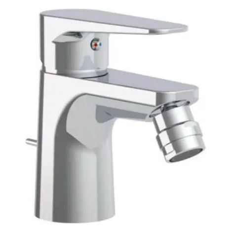 Rubinetto miscelatore monocomando cromato per bidet serie orange scarico 11/4" PAFFONI