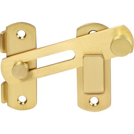 Chiusura a scatto pieghevole per porta resistente, serratura di sicurezza per porta, oro (1/5)