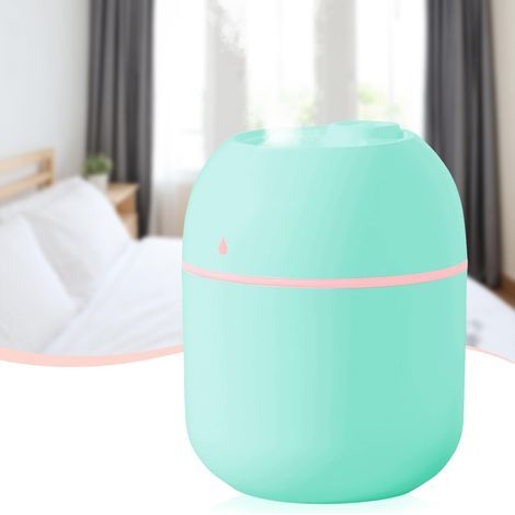 Mini Humidifier, 220ml, Continuous and Intermittent Mist Mode, LED Night Light, USB, For Office, Bedroom, Car (1/5)