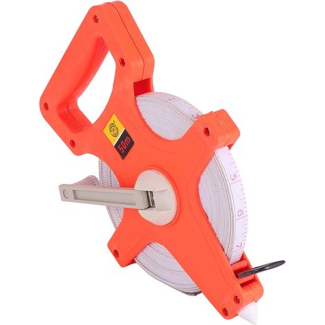 Mètre ruban rétractable 50m acier, pour bricolage et atelier (1/5)