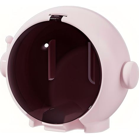 Étagère murale rose pour salle de bain, sans perçage, pouvant accueillir des brosses à dents électriques pour enfants ou (1/5)